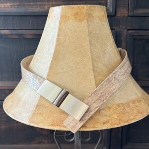 Chico's Beige Crocodile Pattern Belt